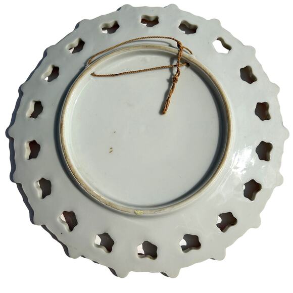 Vintage Florida Souvenir Collector Plate 7 inch Ceramic Oranges Fruit Gold Trim - Picture 3 of 3